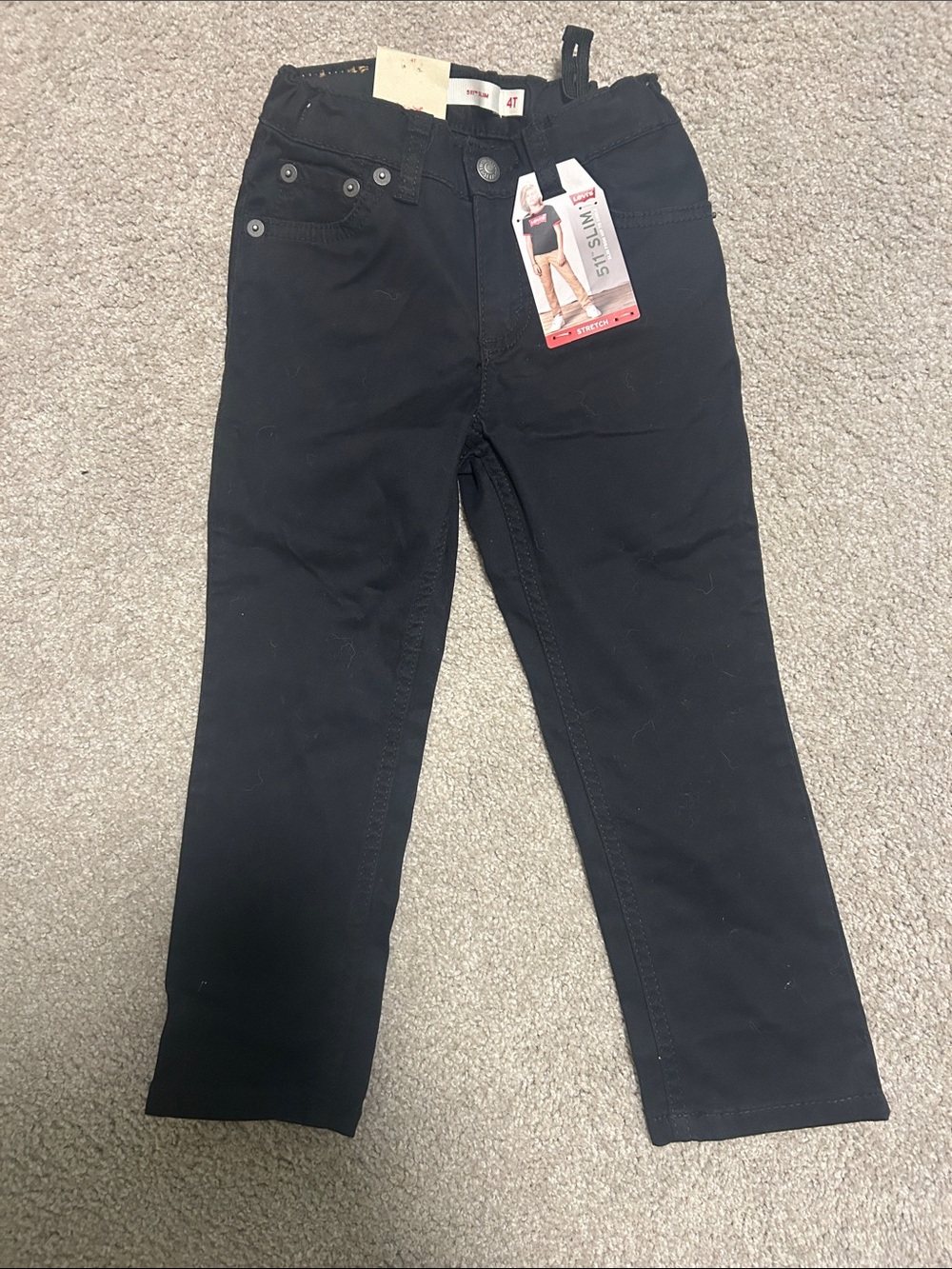 Black ’s Kids Slim stretch black pants